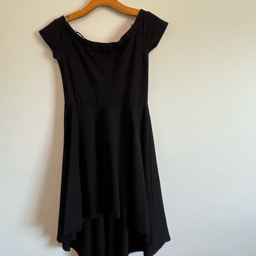 Elegant Windsor Black High Low Dress